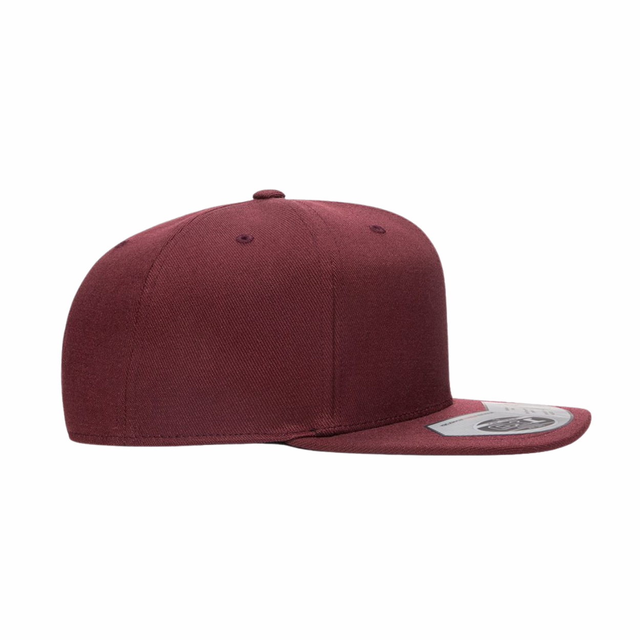 ΦΝΠ - Crimson & Cream Design - Flat Bill Hat - Flexfit 110