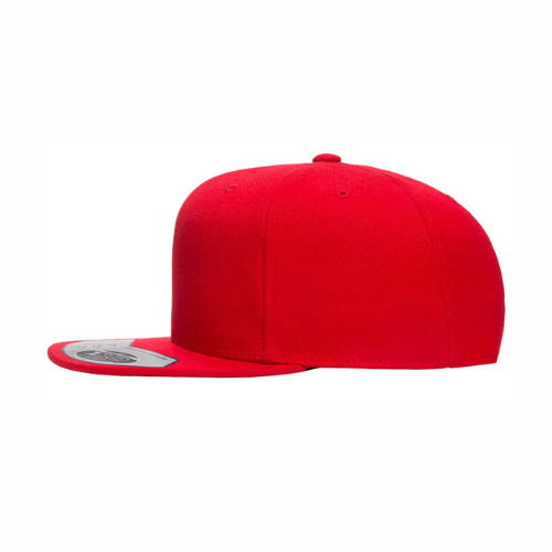 ΚΑΨ - White & Red Design - Flat Bill Hat Style - Flexfit 110