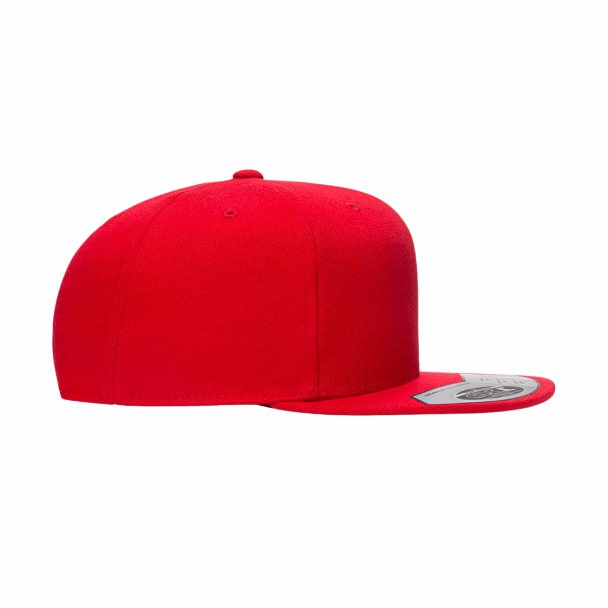 ΚΑΨ - White & Red Design - Flat Bill Hat Style - Flexfit 110