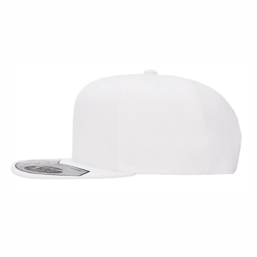 ΚΑΨ - White & Red Design - Flat Bill Hat Style - Flexfit 110