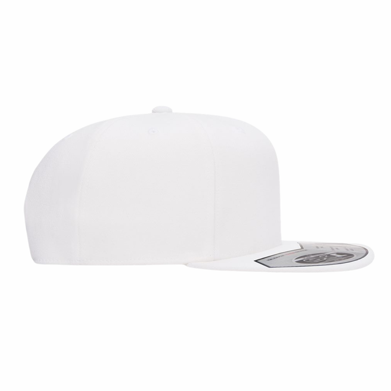 ΚΑΨ - White & Red Design - Flat Bill Hat Style - Flexfit 110