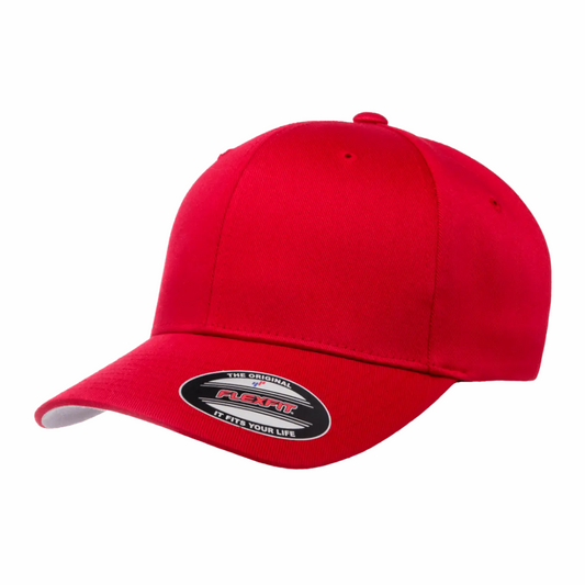 ΚΑΨ - Red & White Design - Fitted Hat - FlexFit