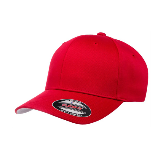 ΚΑΨ - White & Red Design - Fitted Hat - FlexFit