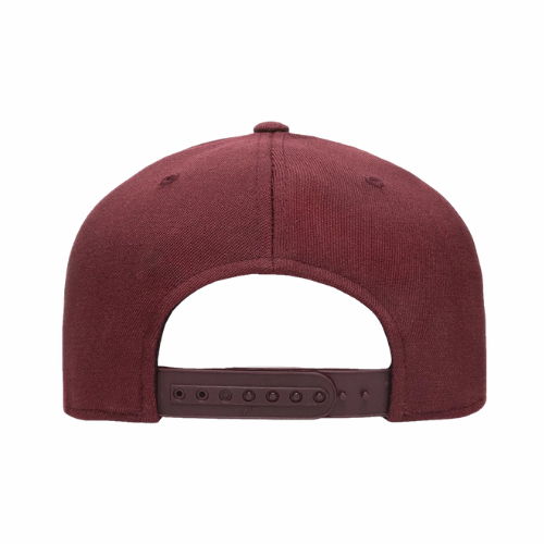 ΦΝΠ - Crimson & Cream Design - Flat Bill Hat - Flexfit 110