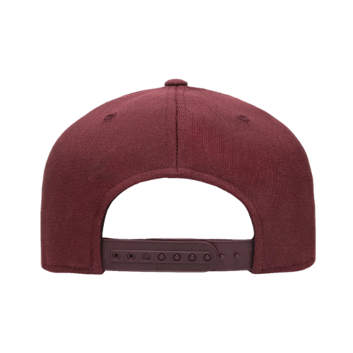 III - Crimson - Flat Bill Hat - Flexfit 110