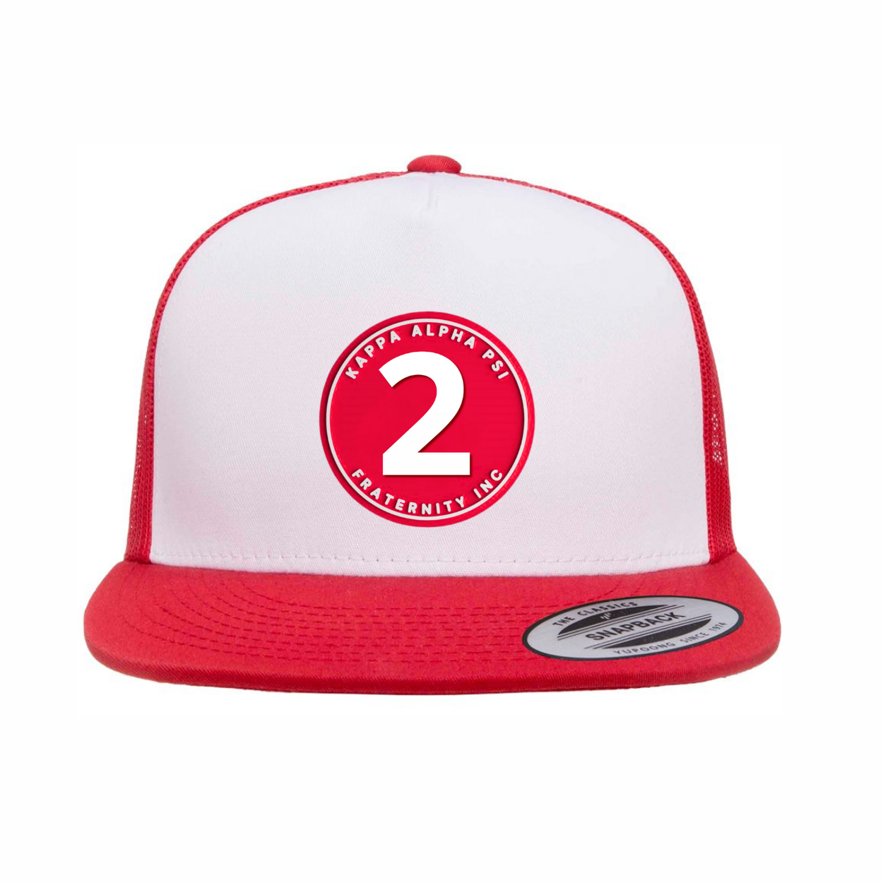 The Number Collection - Flat Bill Hat - Yupoong 6006 Five Panel