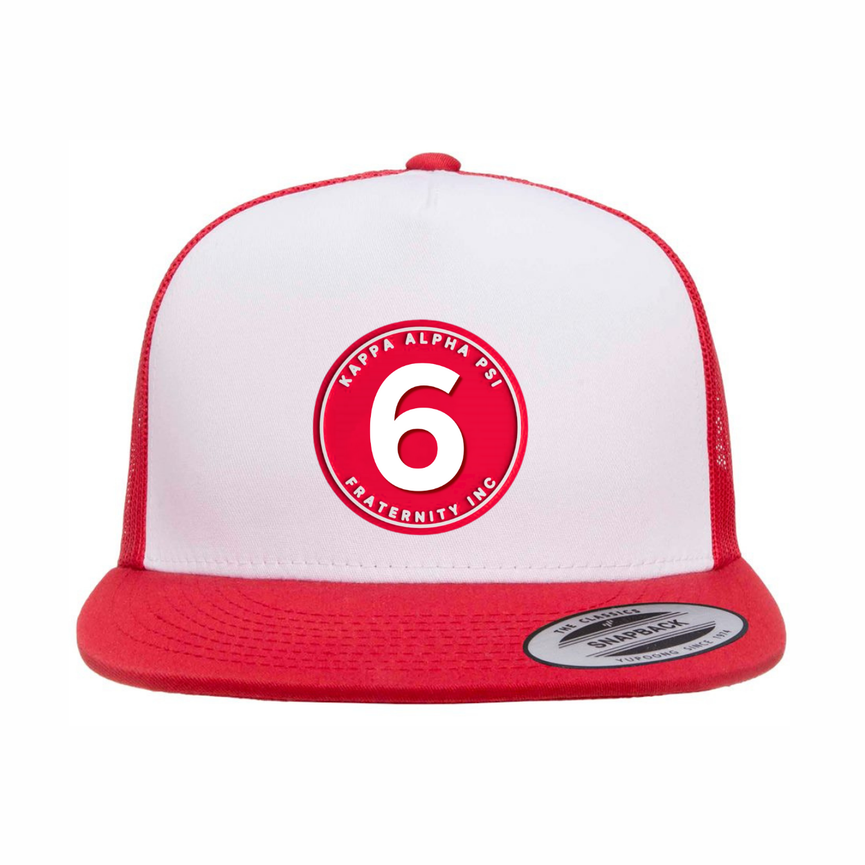 The Number Collection - Flat Bill Hat - Yupoong 6006 Five Panel