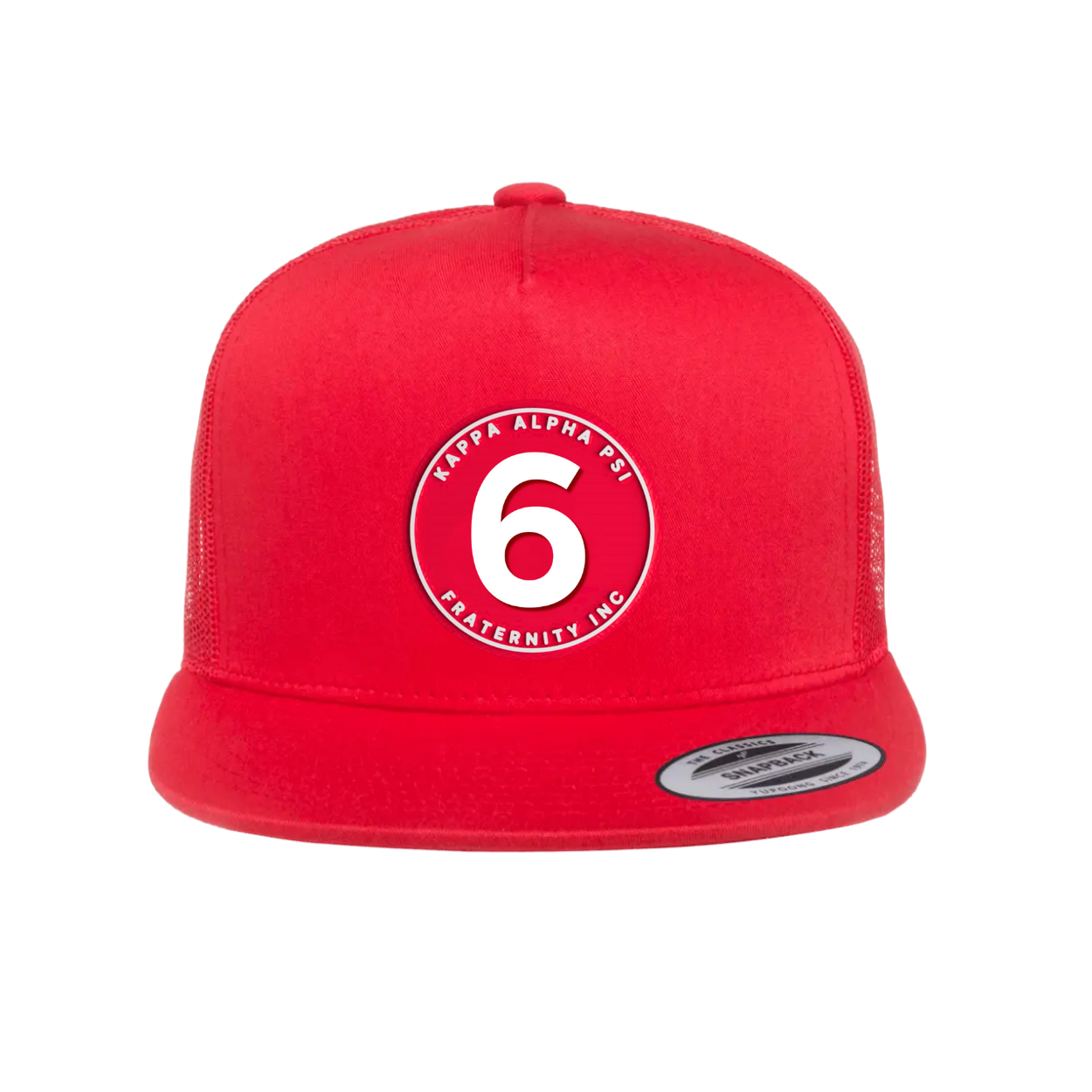 The Number Collection - Flat Bill Hat - Yupoong 6006 Five Panel