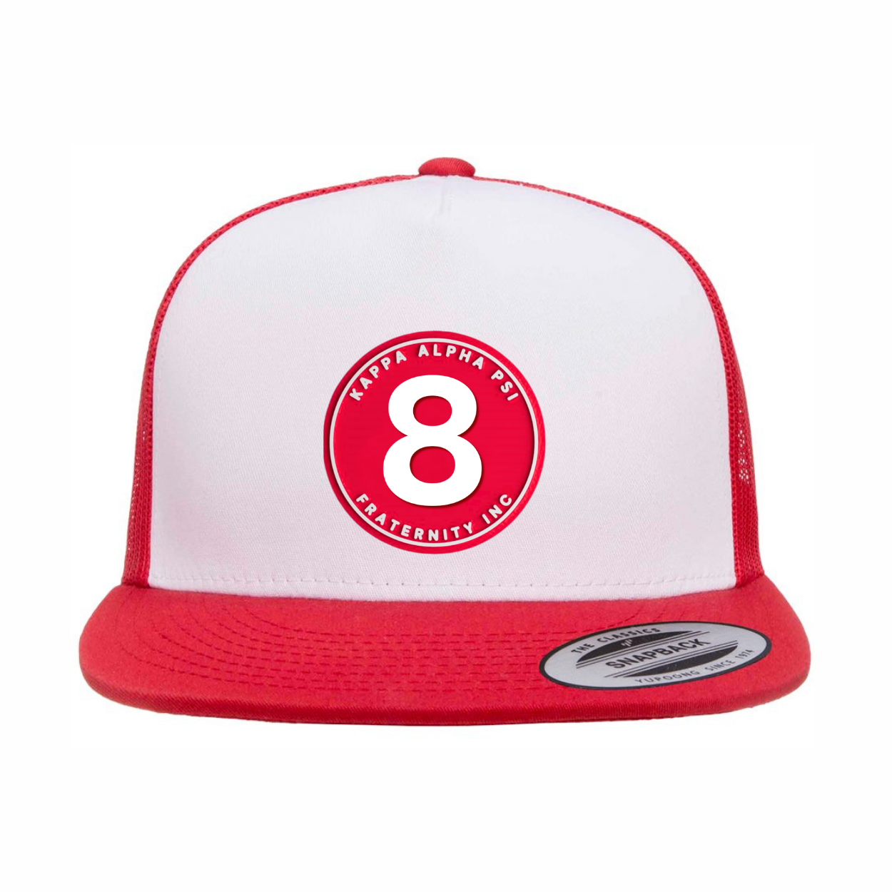 The Number Collection - Flat Bill Hat - Yupoong 6006 Five Panel