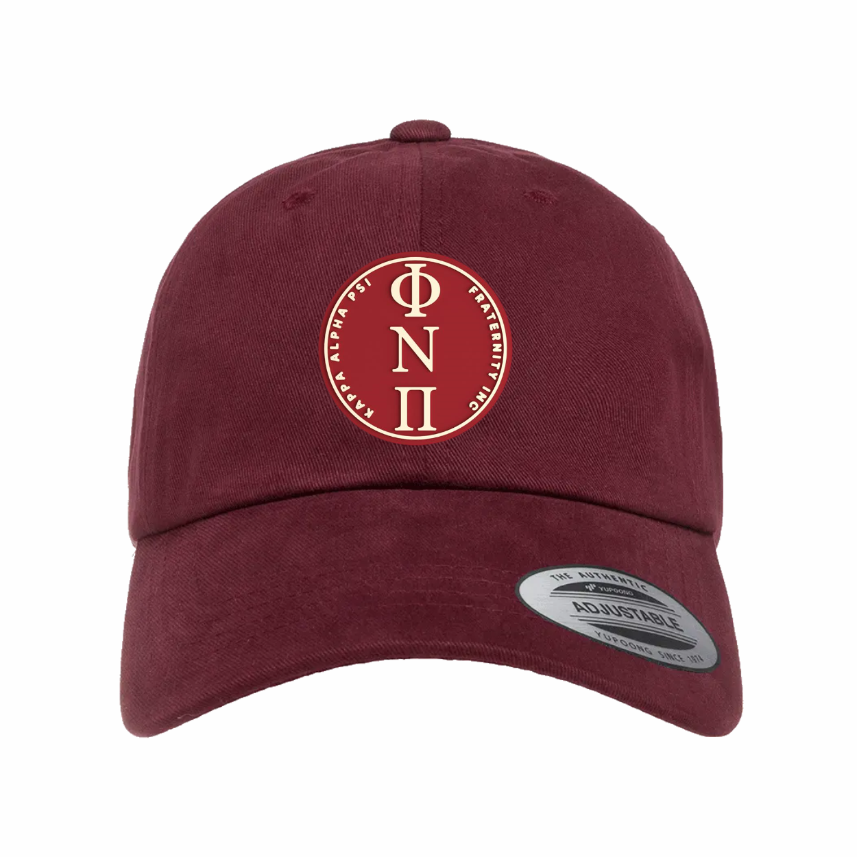ΦΝΠ - Crimson & Cream Design - Dad Hat - Yupoong 6245