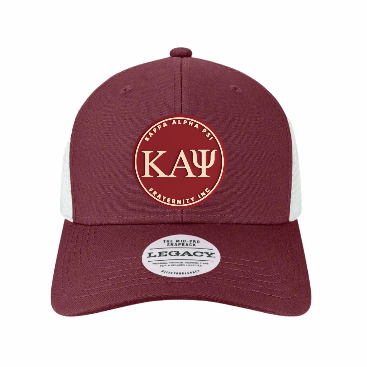 ΚΑΨ - Crimson & Cream - Trucker Hat - Legacy MPS