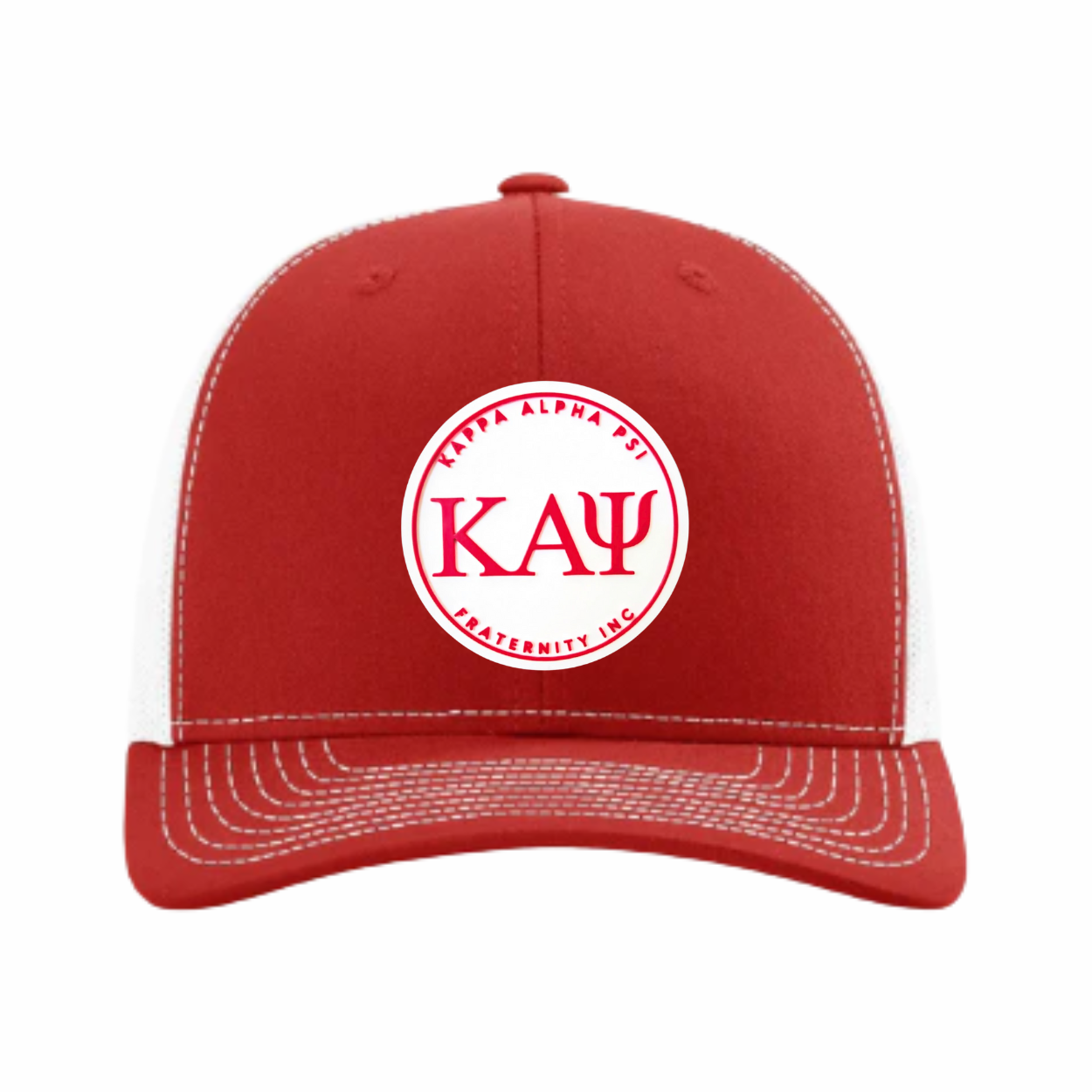 ΚΑΨ - White & Red Design - Trucker Hat - Richardson 112