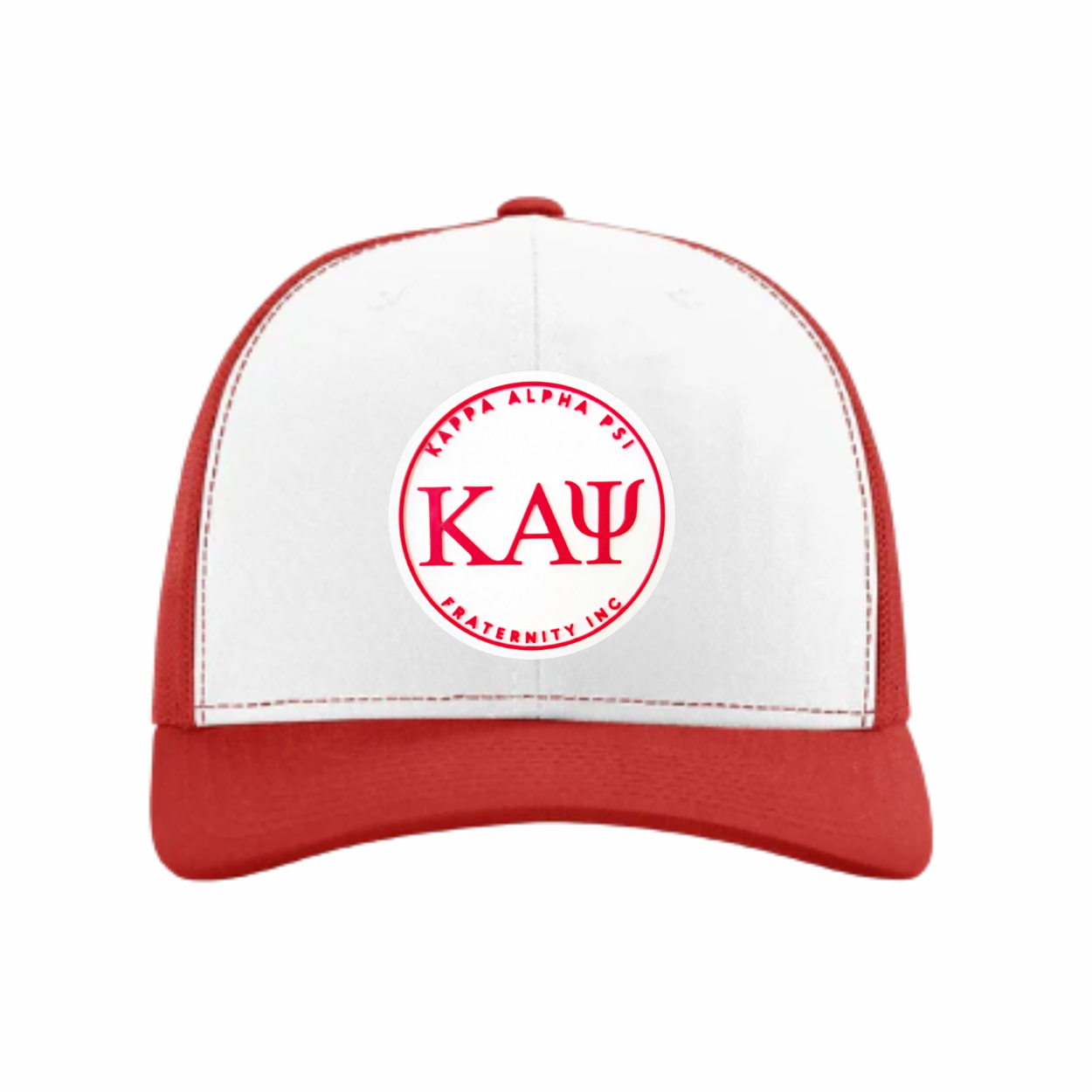 ΚΑΨ - White & Red Design - Trucker Hat - Richardson 112