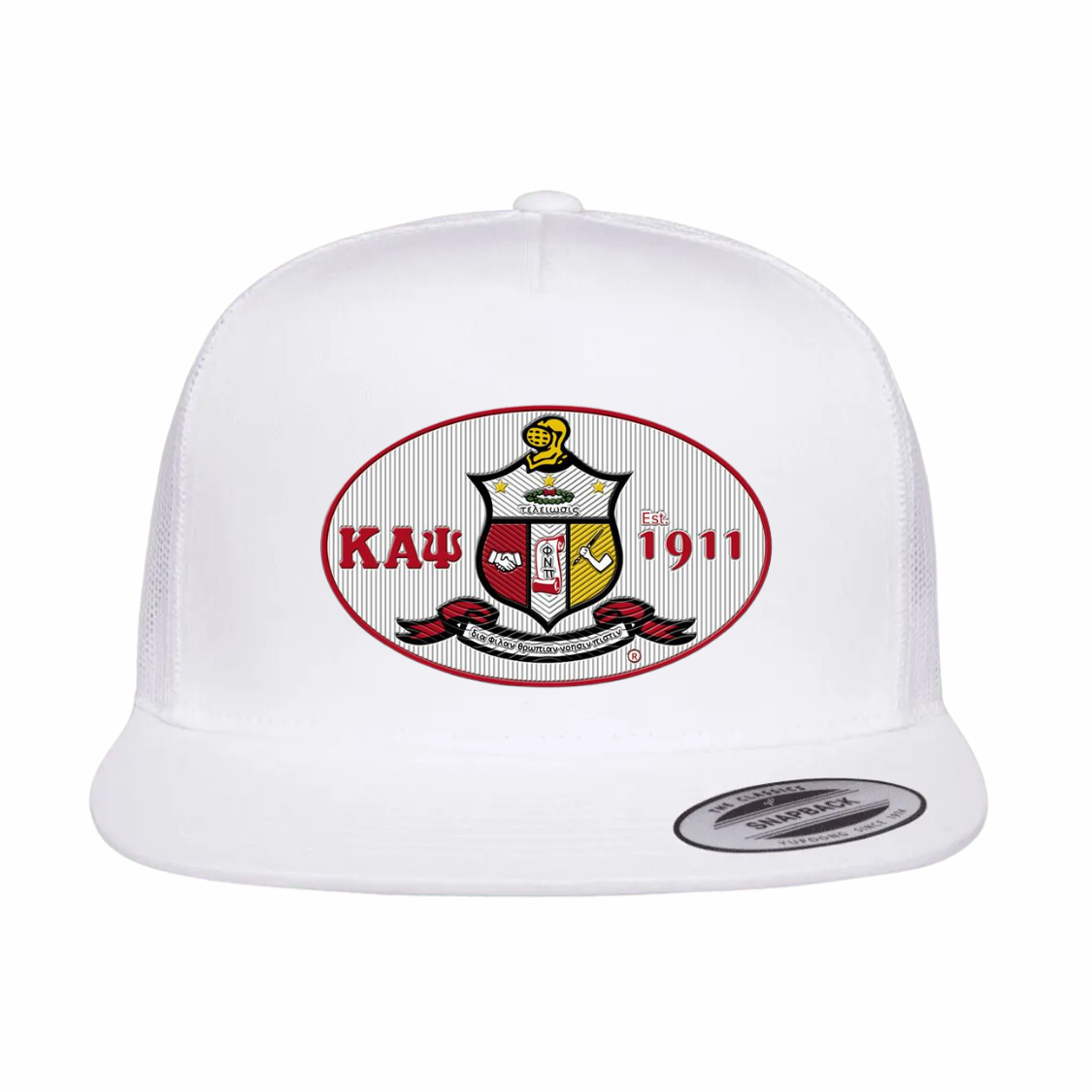 III - White Design - Flat Bill - Yupoong 6006