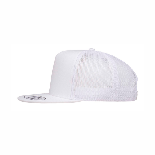 ΚΑΨ - White & Red Design - Flat Bill Hat Style - Yupoong 6006