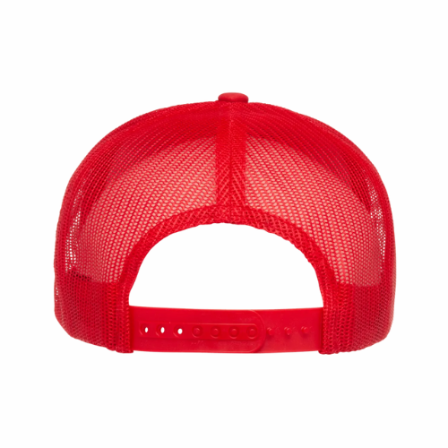 ΚΑΨ - Red & White Design - Flat Bill Hat Style - Yupoong 6006