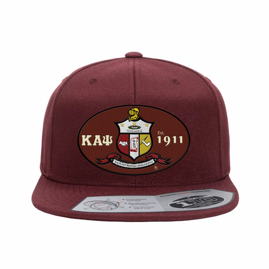 III - Crimson - Flat Bill Hat - Flexfit 110