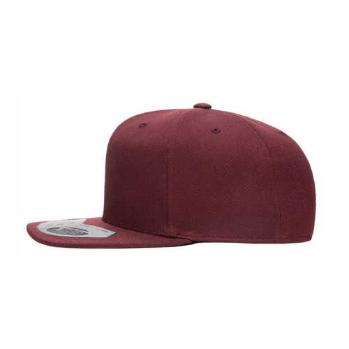 ΦΝΠ - Crimson & Cream Design - Flat Bill Hat - Flexfit 110