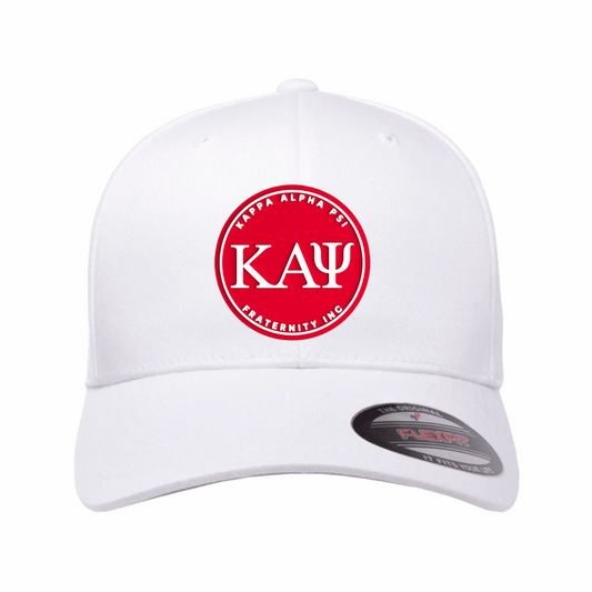 ΚΑΨ - Red & White Design - Fitted Hat - FlexFit