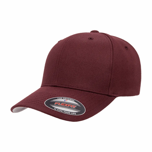 ΦΝΠ - Crimson & Cream Design - Fitted Hat - FlexFit