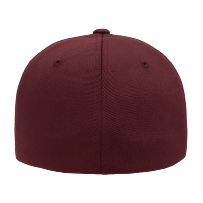 ΦΝΠ - Crimson & Cream Design - Fitted Hat - FlexFit