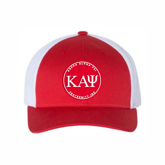 ΚΑΨ - Red & White Design - Trucker Hat - Richardson 115