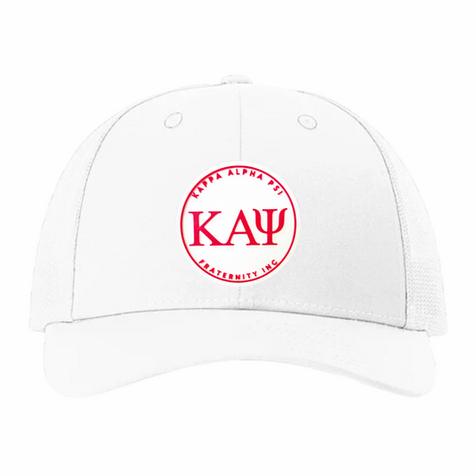 ΚΑΨ - White & Red Design - Trucker Hat - Richardson 115