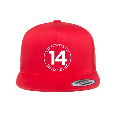 The Number Collection - Flat Bill Hat - Yupoong 6006 Five Panel