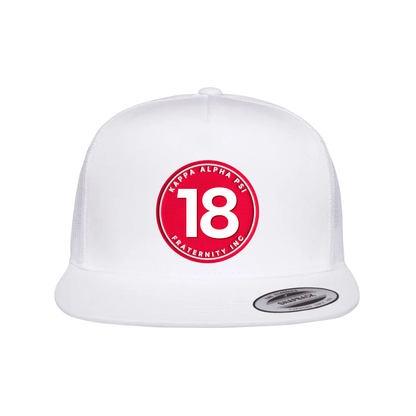 The Number Collection - Flat Bill Hat - Yupoong 6006 Five Panel