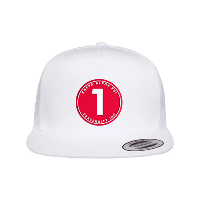 The Number Collection - Flat Bill Hat - Yupoong 6006 Five Panel