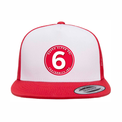 The Number Collection - Flat Bill Hat - Yupoong 6006 Five Panel