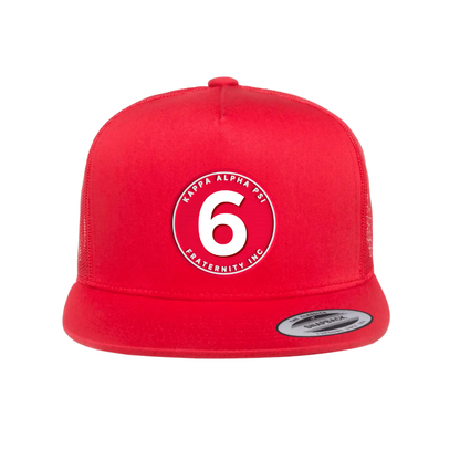 The Number Collection - Flat Bill Hat - Yupoong 6006 Five Panel