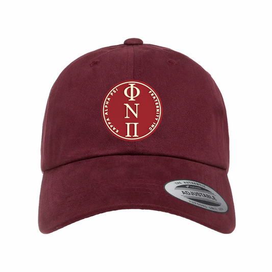 ΦΝΠ - Crimson & Cream Design - Dad Hat - Yupoong 6245