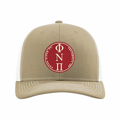 ΦΝΠ - Crimson & Cream Design - Trucker Hat - Richardson 112