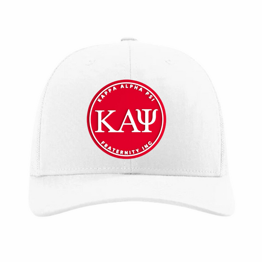 ΚΑΨ - Red & White Design - Trucker Hat - Richardson 112