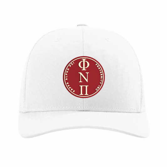 ΦΝΠ - Crimson & Cream Design - Trucker Hat - Richardson 112