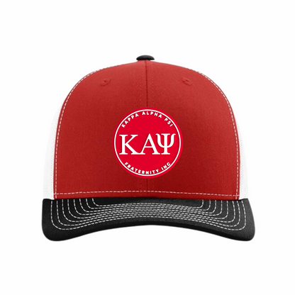 ΚΑΨ - Red & White Design - Trucker Hat - Richardson 112