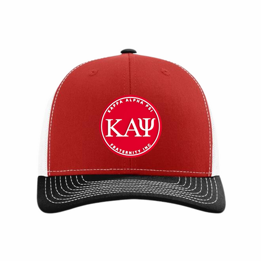 ΚΑΨ - Red & White Design - Trucker Hat - Richardson 112