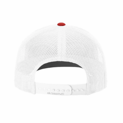 ΚΑΨ - White & Red Design - Trucker Hat - Richardson 115