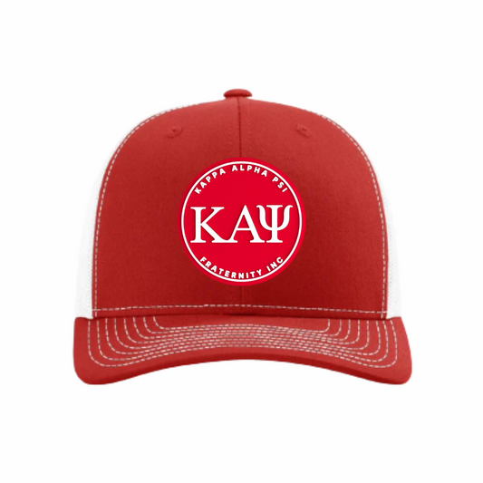 ΚΑΨ - Red & White Design - Trucker Hat - Richardson 112