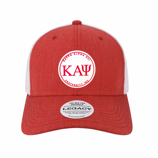 ΚΑΨ - White & Red Design - Trucker Hat - Legacy MPS