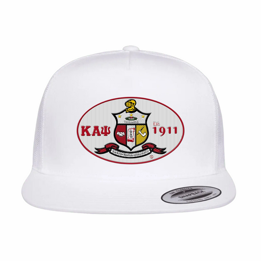 III - White Design - Flat Bill - Yupoong 6006