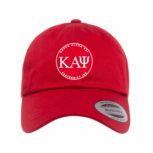 ΚΑΨ - Red & White Design - Dad Hat - Yupoong 6245