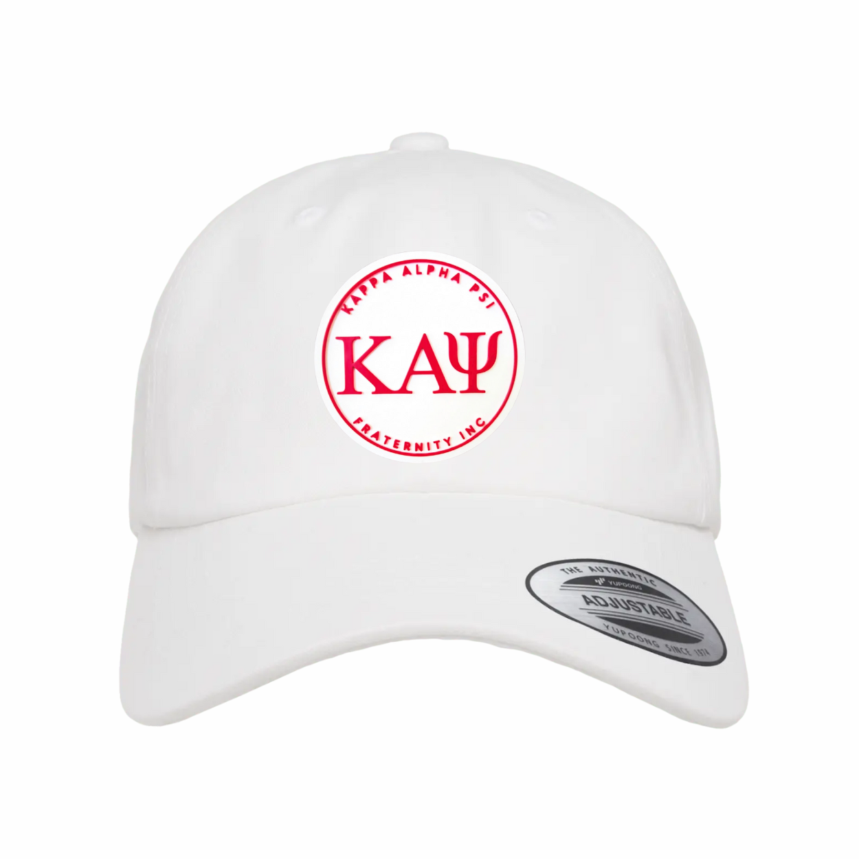 ΚΑΨ - White & Red Design - Dad Hat - Yupoong 6245