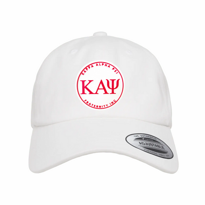 ΚΑΨ - White & Red Design - Dad Hat - Yupoong 6245