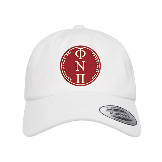 ΦΝΠ - Crimson & Cream Design - Dad Hat - Yupoong 6245