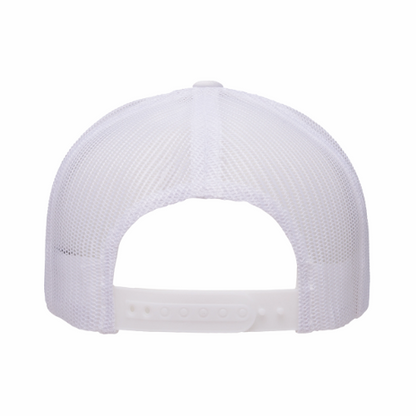 ΚΑΨ - White & Red Design - Trucker Hat - Yupoong 6506 Five Panel (FP)